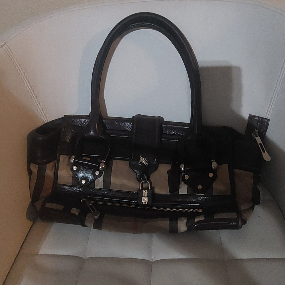 Burberry handbag authentic large Vintage - Picture 2 of 8